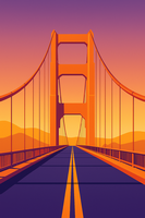 Pont-suspendu-au-coucher-du-soleil-portrait-200